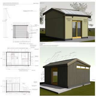 shed drawings dimensions